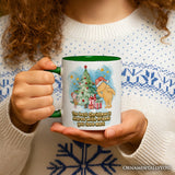 Best Christmas with Pooh Bear's Personalized Mug, Heartwarming Holiday Gift with Custom Name