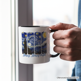 Vincent Van Gogh The Starry Night Personalized Mug, Famous Painting Gift with Custom Name