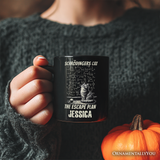 Schrödinger’s Cat The Escape Plan Physics Humor Personalized Mug, Funny Science Nerd Gift with Custom Name