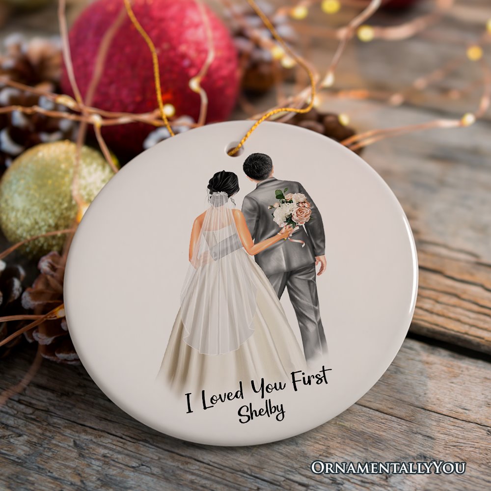 Father and Daughter Wedding Bride Personalized Gift Ornament
