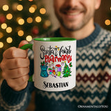 Santa’s Favorite Pharmacist Christmas Personalized Mug, Pharmacy Appreciation Gift with Custom Name