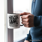 Charlie Kirk American Mug, Made in the USA Memorial Gift