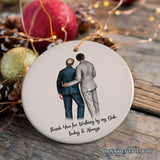 Father and Son Wedding Groom Personalized Gift Ornament