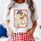 4th of July Patriotic Duck T-Shirt, Funny Independence Day Tee