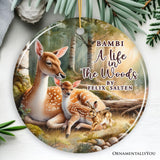 Bambi A Life in the Woods Ornament, Children Story Christmas Gift and Decor