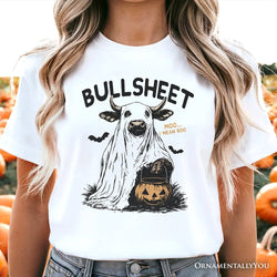 Bullsheet Halloween Bull T-Shirt, Hilarious Cow Tee for Trick-or-Treaters