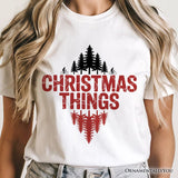 Christmas Things Retro Pop Classic T-Shirt, Holiday Tee Gift