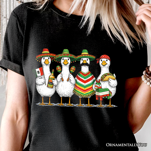 Cinco De Mayo Goose Mexican T-Shirt, Funny Fiesta Tee