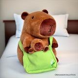 Coco the Capybara and Her Baby Plushie Set, Adorable 12" Stuffed Animal Toy Gift for Children