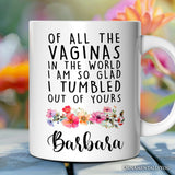 Grateful Birth Personalized Mug, Mother Gift With Custom Name