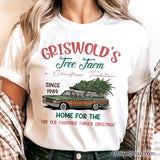 Griswold’s Tree Farm T-Shirt, Retro Family Christmas Vacation Tee