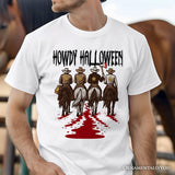 Howdy Halloween Cowboy Men T-Shirt, Sheriff Western Riders Spooky Tee