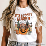 It's Spooky Season Y'all T-Shirt, Funny Western Halloween Tee for Pumpkin Cowboys