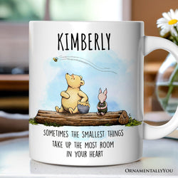 Pooh Bear’s Heartwarming Quote Personalized Mug, Sentimental Appreciation Gift
