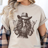 Western Cowgirl Rocker T-Shirt, Country Rodeo Style Tee