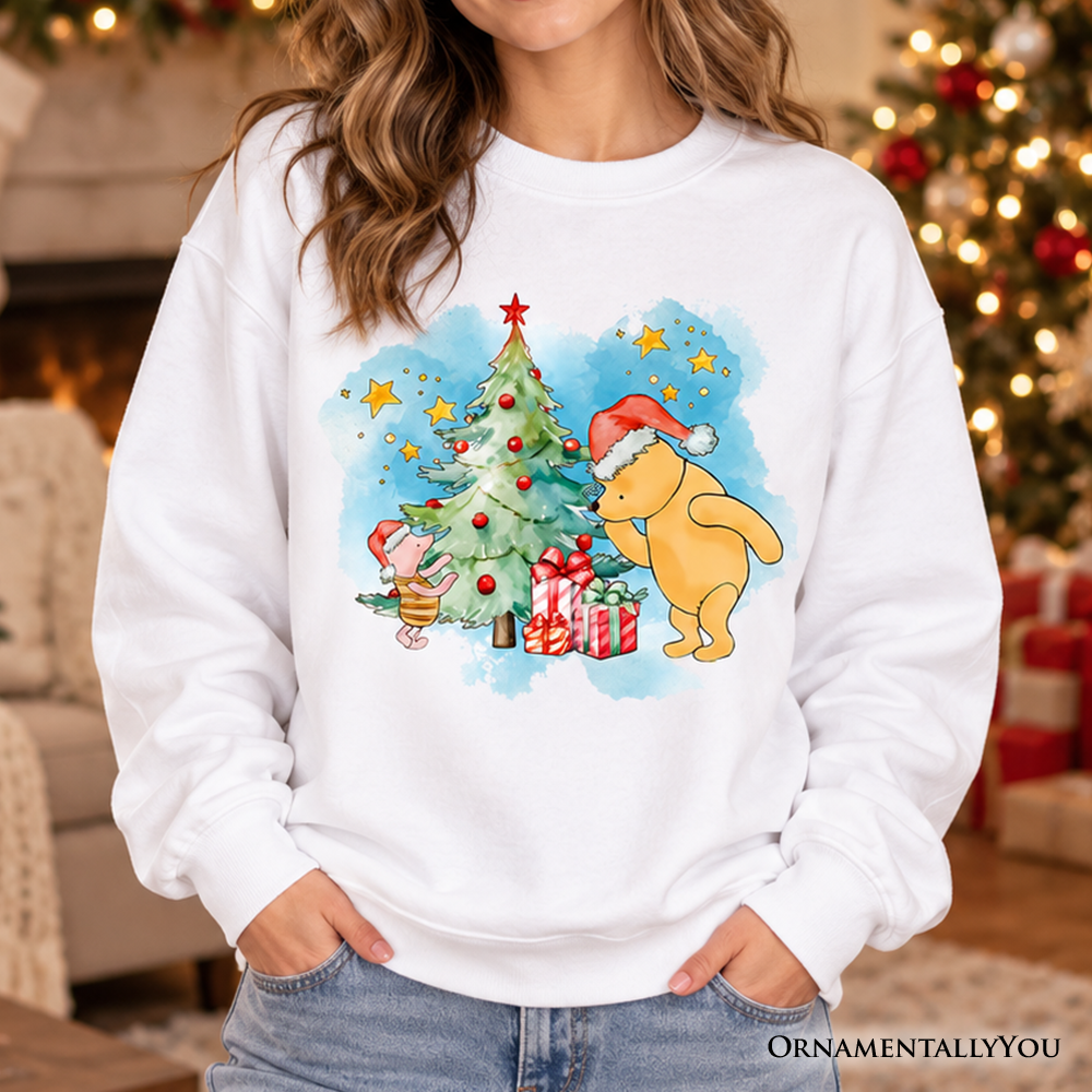 Christmas With Winnie-the-Pooh and Friends Sweatshirt, 1926 A.A. Milne Heartwarming Holiday Sweater