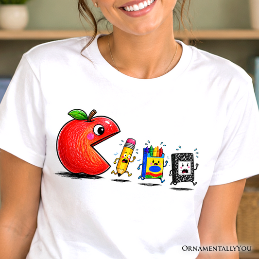 Funny Apple 1st Day of School T-Shirt, Tee for Teachers