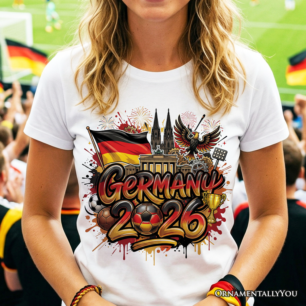 Germany 2026 Soccer Cup Global Championship T-Shirt, Fans Football Tee