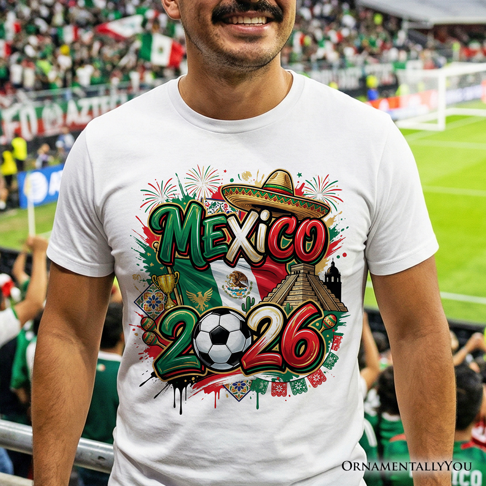 Mexico 2026 Soccer Cup Global Championship T-Shirt, Fans Football Tee