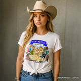 Artistic New Mexico State Themes and Landmarks T-Shirt, Tee for History and Travel Lovers