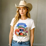 Artistic Vermont State Themes and Landmarks T-Shirt, Tee for History and Travel Lovers