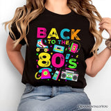 Back To The 80s T-Shirt, Colorful Retro Eighties Party Tee