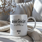 Booktrovert Personalized Mug, Gift For Book Lover With Custom Name