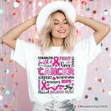 Breast Cancer Awareness Ribbon T-Shirt, In October We Wear Pink Support Tee
