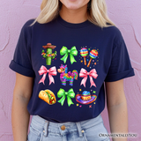Cinco De Mayo Coquette Bow T-Shirt, Mexican Fiesta Maracas Tee
