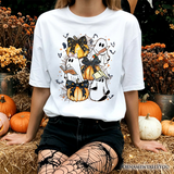 Cute Ghost Teacher Halloween T-Shirt, Retro Boo Spooky School Tee