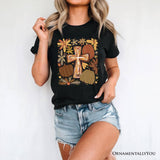 Fall Blessings T-Shirt, Autumn Christian Faith Tee