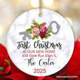 First Christmas in New Home Personalized Ornament