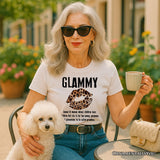 Glammy Leopard Lips T-Shirt, Coquette White Tee for Stylish and Glamorous Grandmas