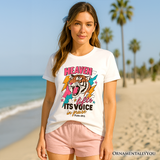 Heaven Lifts its Voice in Praise Christian T-Shirt, Tiger Psalm 19:1 Bible Verse Tee