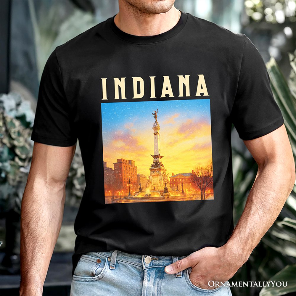 Historic Indiana State Soldiers and Sailors Monument T-Shirt, Patriotic Tee and Indianapolis Landmark Souvenir