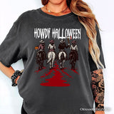 Howdy Halloween Cowgirl Women T-Shirt, Empowered Western Spooky Tee