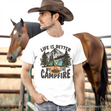 Life Is Better by the Campfire T-Shirt, Outdoors Camping Tee