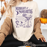 Midnight Margaritas Halloween T-Shirt, Whimsical Tee for Drinking Witches