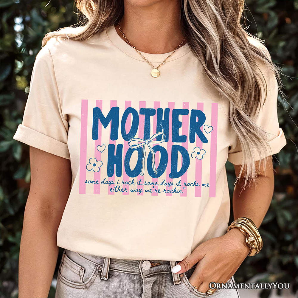 Motherhood Striped T-Shirt, Rockin' Trendy Preppy Mom Tee