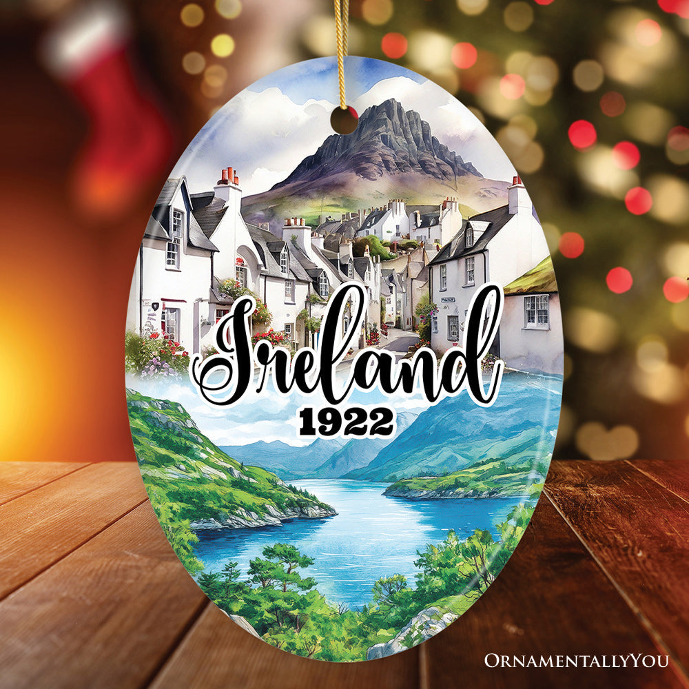 Picturesque Ireland Cultural Christmas Ornament, Cliffs of Moher Irish Landmarks Gift and Travel Souvenir