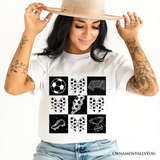 Retro Checkered Soccer T-Shirt, Coquette Bow Game Day Tee