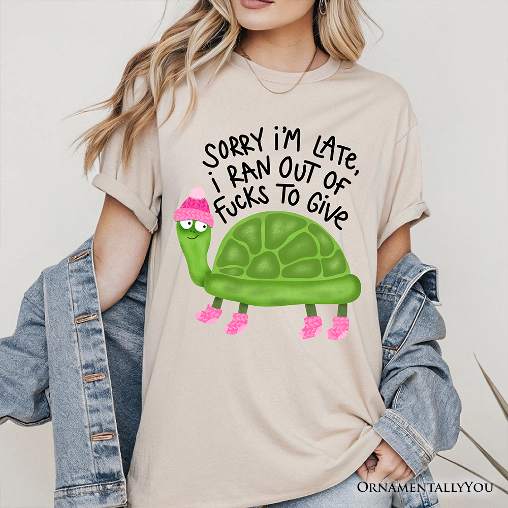 Sarcastic Turtle T-Shirt, Sassy Funny Animal Tee