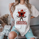Strange Christmas Retro T-Shirt, Demon Plant Gift for Horror Lovers