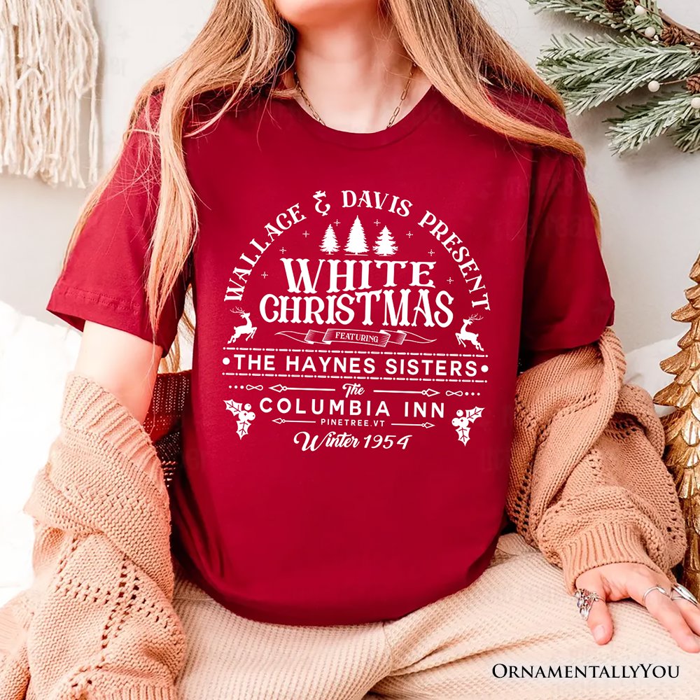 White Christmas Movie Vintage T-Shirt, Haynes Sisters Wallace & Davis 1954 Holiday Tee
