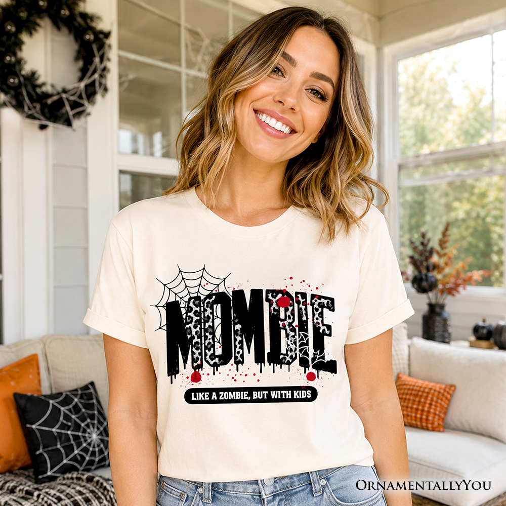 Mombie Like a Zombie T-Shirt, Funny Halloween Mom Horror Tee