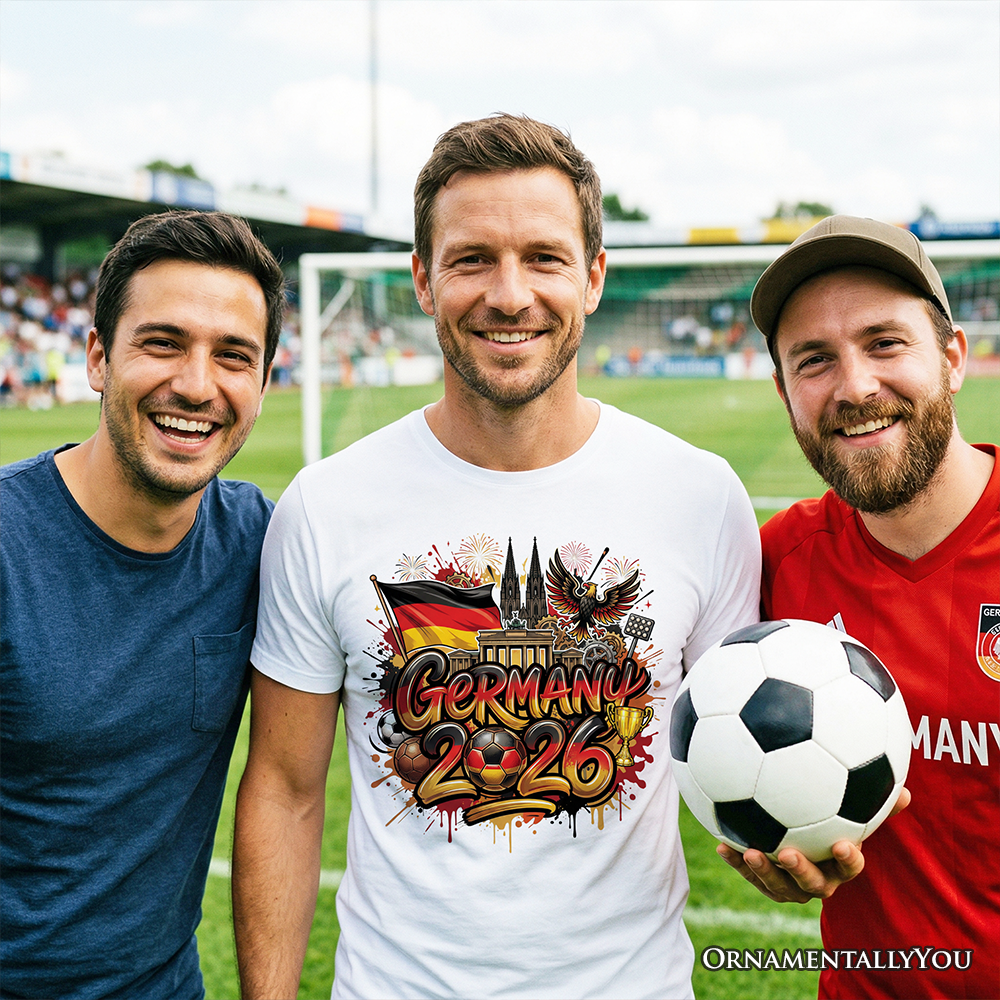 Germany 2026 Soccer Cup Global Championship T-Shirt, Fans Football Tee