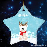 Baby’s 1st Christmas Polar Bear Personalized Ornament