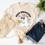 Boo-Rracha Halloween Ghost T-Shirt, Funny Mexican Drunk Tee with Cute Spooky Vibes
