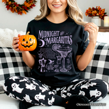 Midnight Margaritas Halloween T-Shirt, Whimsical Tee for Drinking Witches