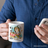 The Mad Hatter Tea Party Personalized Mug, Vintage 1860s Alice's Adventure in Wonderland